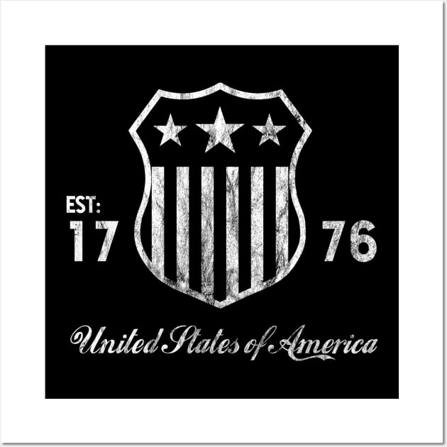 United States of Ameirca - Established 1776 Wall Art by Acka01